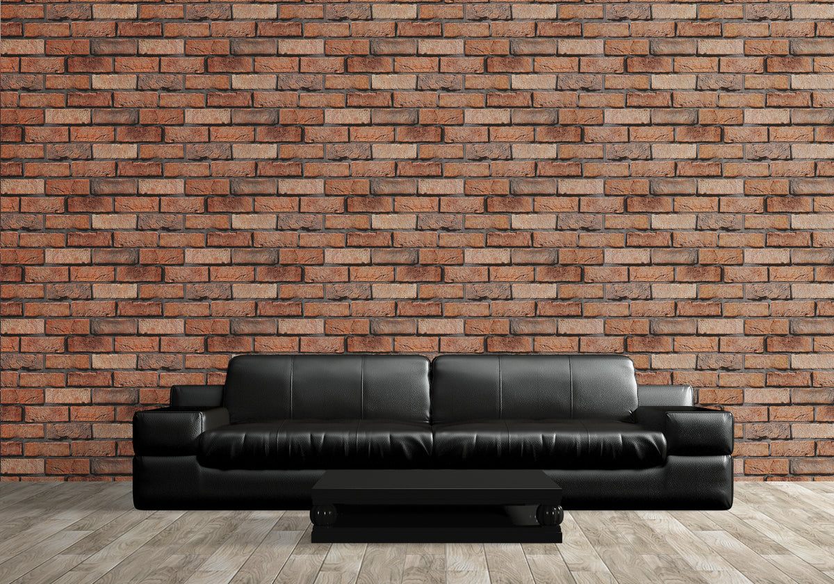 Rustic Red Brick Wallpaper Industrial Peel and Stick Interior Wall Decor