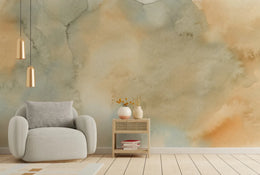 Yellow Watercolor Ombre Wallpaper Mural Wall Decor image 1
