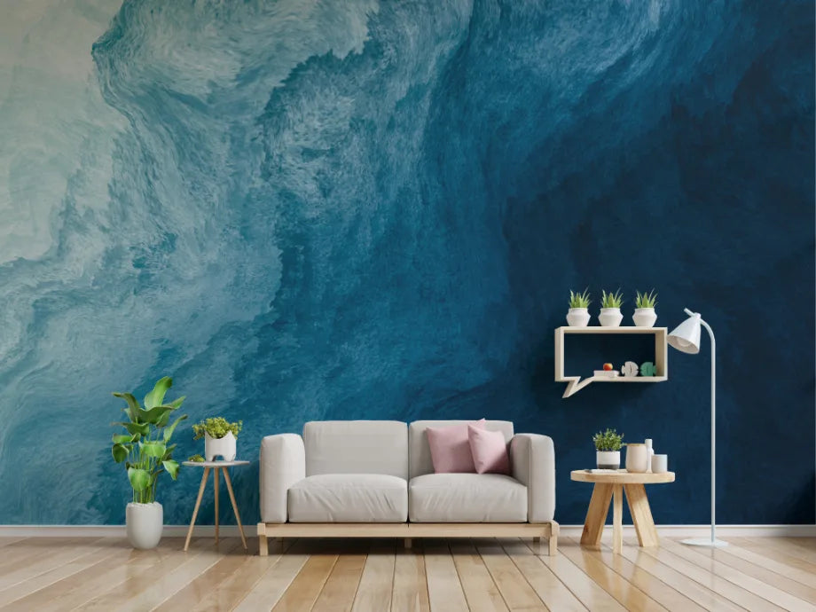 Aqua Mirage Abstract Wallpaper