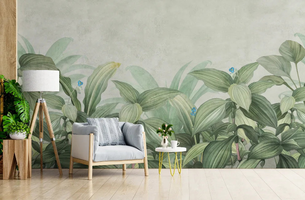 Motley Grass Tropical Plants Wallpaper Murals image 1