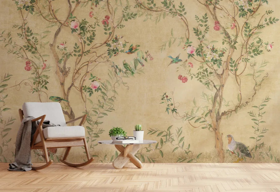 Botanical Floral Wallpaper image 0