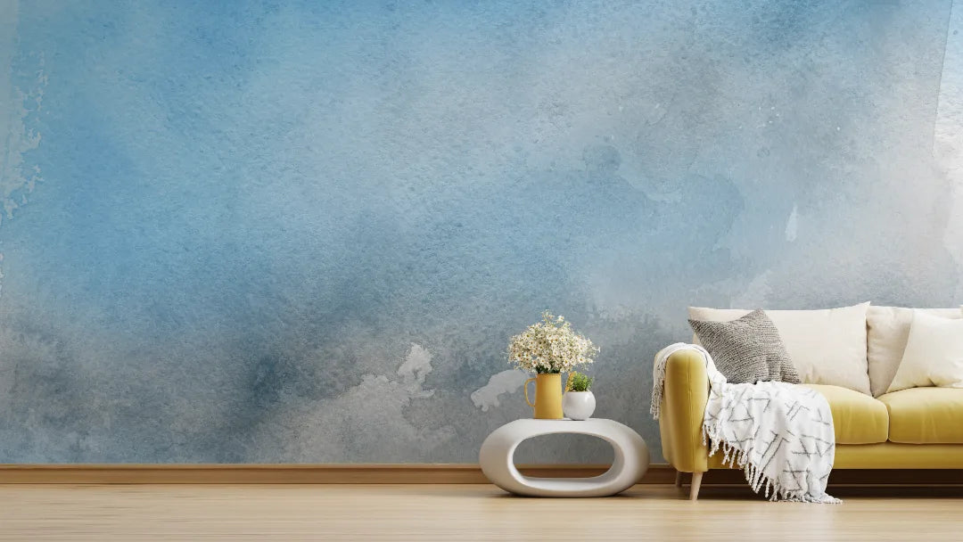 Light Blue Shade Textured Ombre Wallpaper image 1