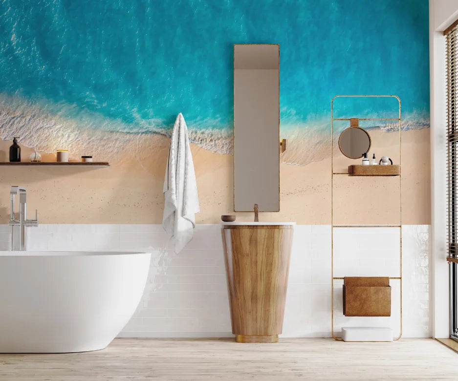 Beach Front Ocean Wallpaper image 3