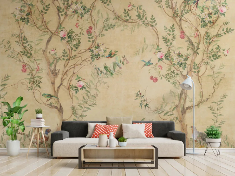 Botanical Floral Wallpaper image 1