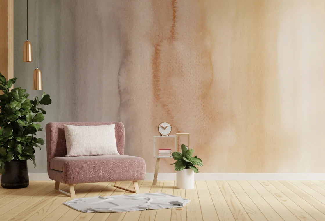 Vintage Inspired Ombre Wallpaper Mural image 2