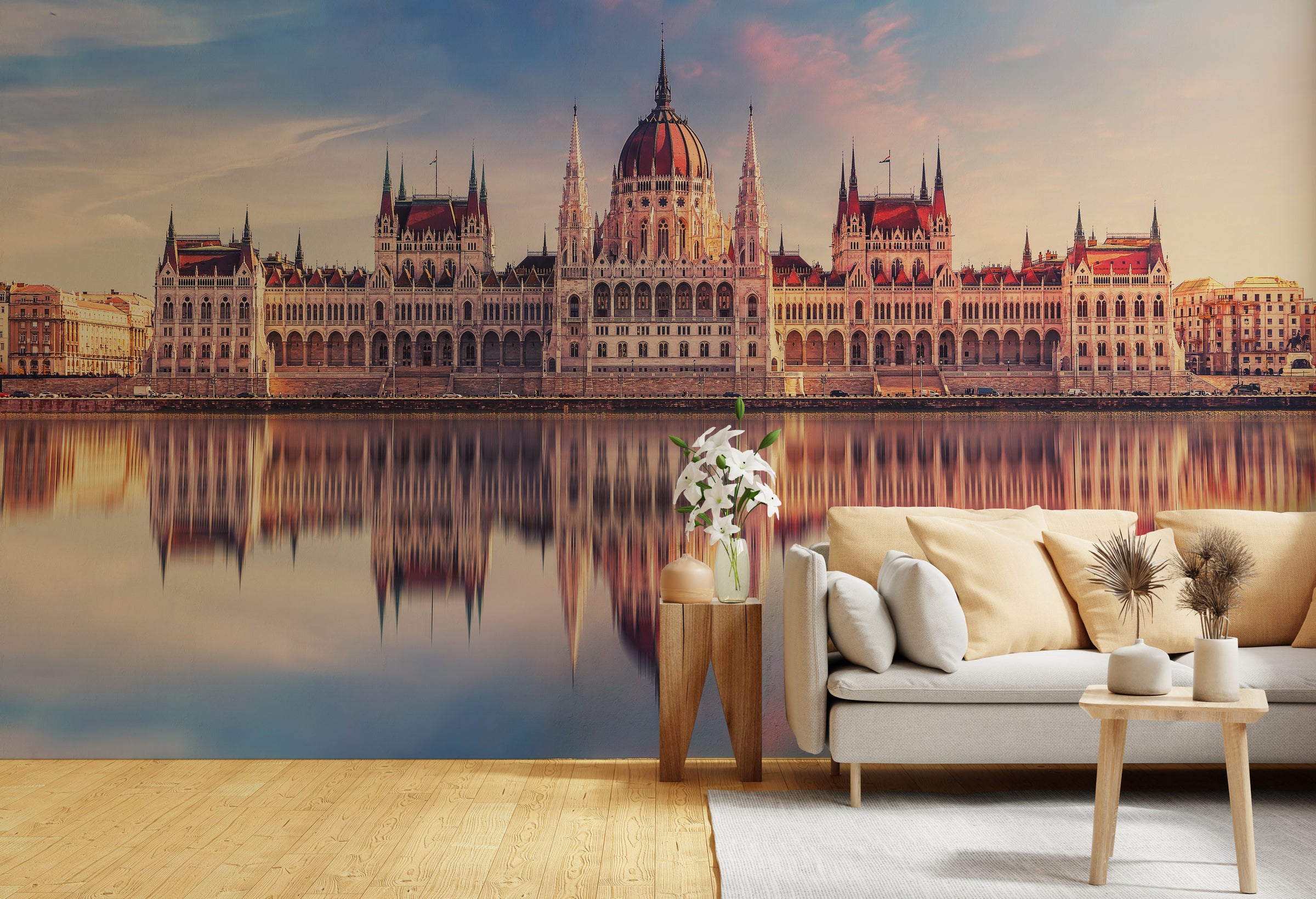 Hungarian Gothic Revival Self-Adhesive City Wallpaper