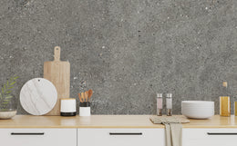 Concrete Peel and Stick Wallpaper | Gray Cement Modern Home Decor image 0