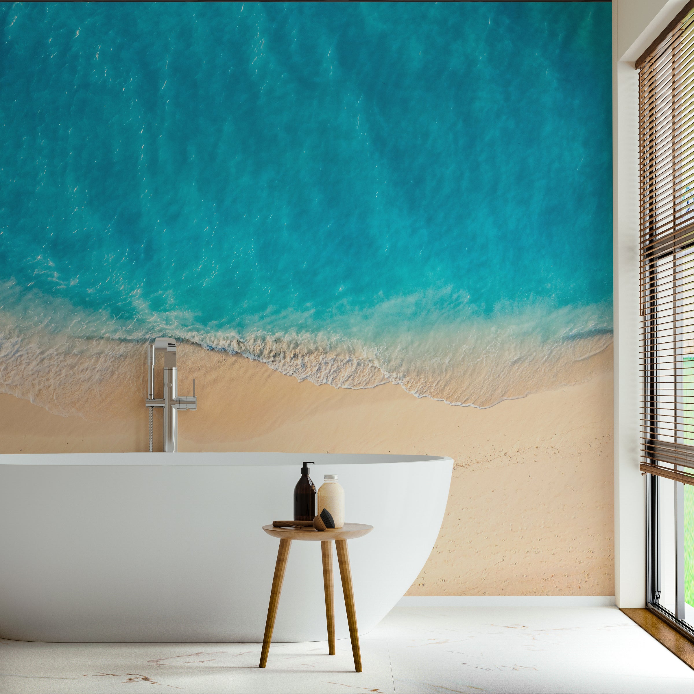 Beach Front Ocean Wallpaper