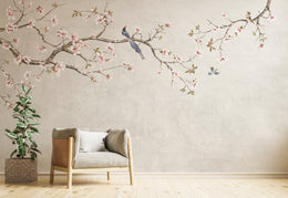 Chinoiseries Cherry Blossom Wallpaper Mural