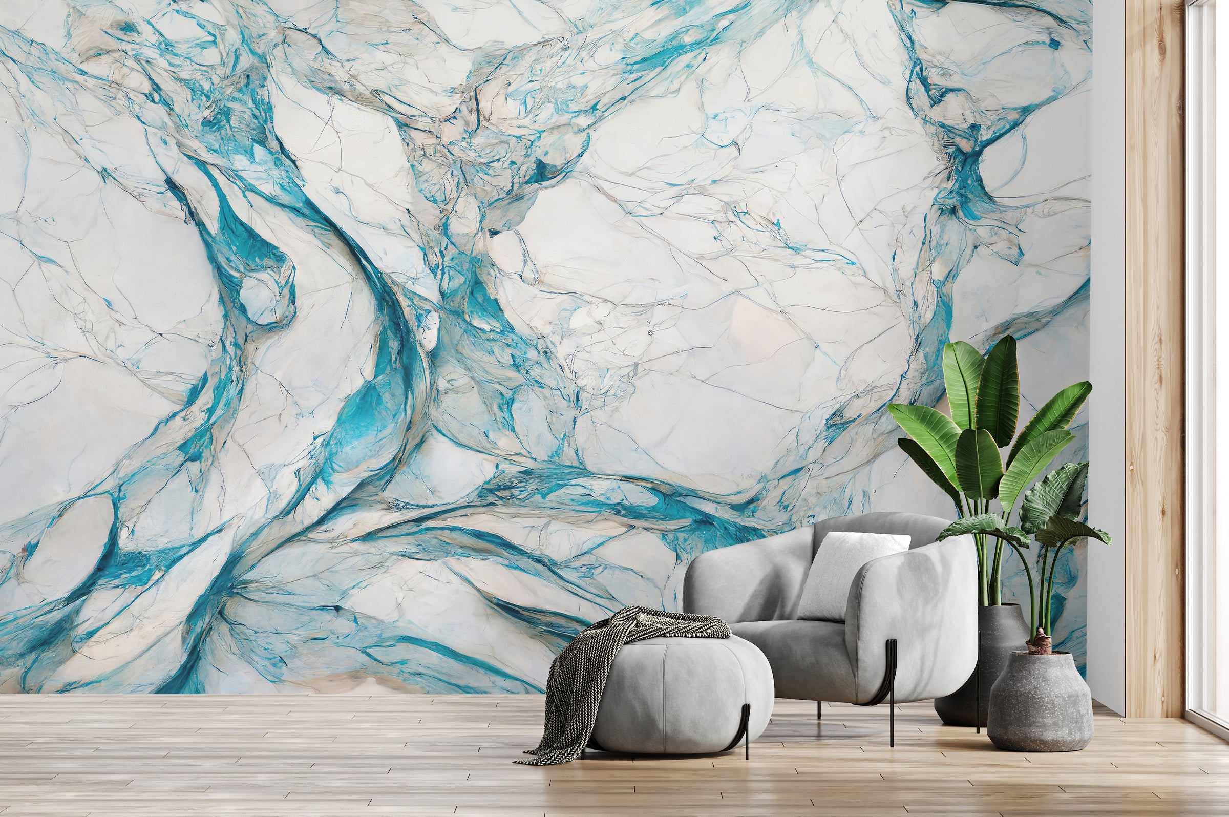 Elegant marble texture wall décor for stylish entryway background