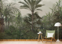Green Vibrant Tropical Rainforest Jungle Wallpaper