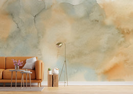 Yellow Watercolor Ombre Wallpaper Mural Wall Decor image 0