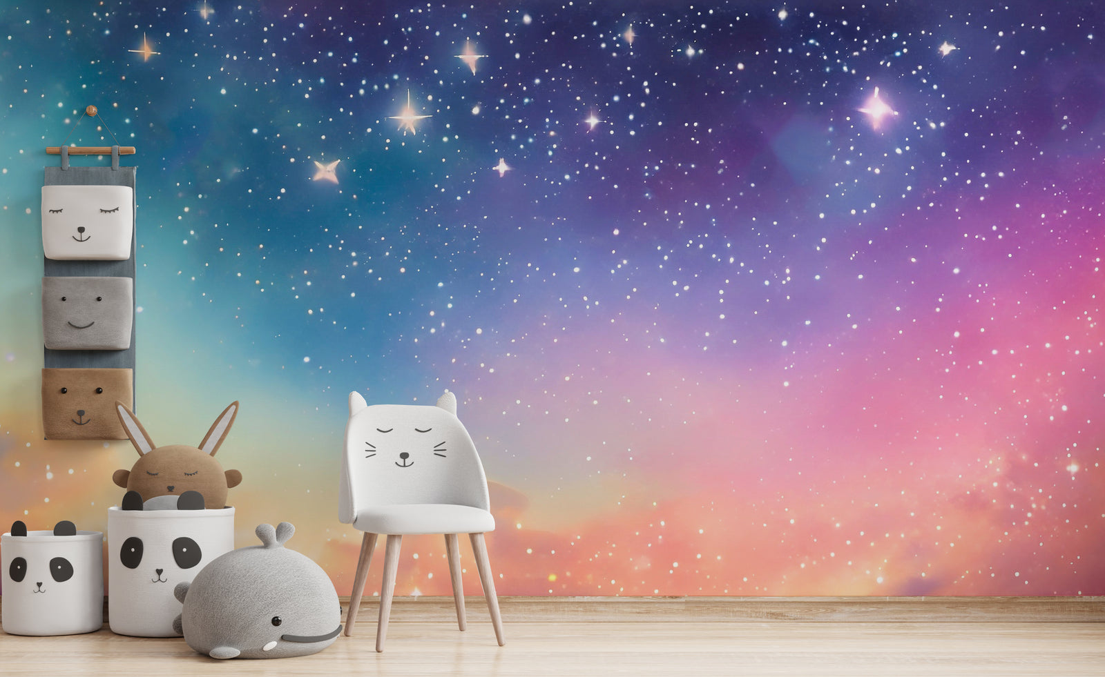 Multicolor Nebula Magical Sky Peel Stick Wallpaper