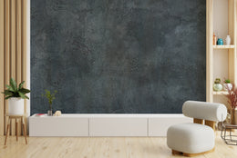 Dark grey concrete texture peel and stick wallpaper modern minimalist living room accent wall