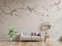 Chinoiseries Cherry Blossom Wallpaper Mural