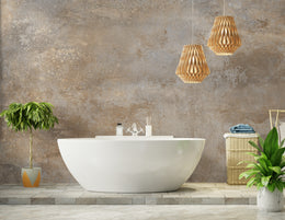 Concrete Texture Wallpaper | Warm Beige Peel and Stick Home Decor