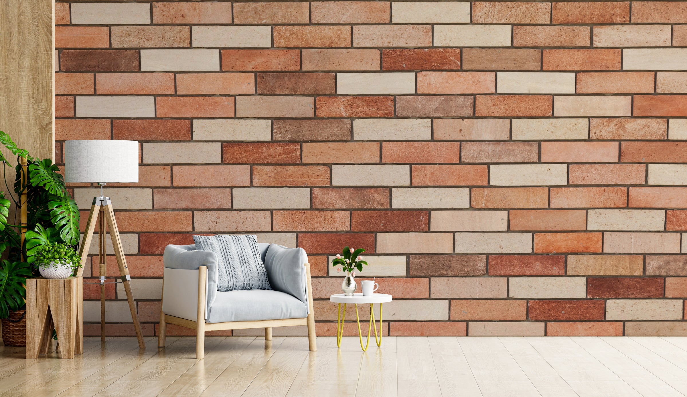 Top Brick Design Royal Looking Wallpaper for Wall