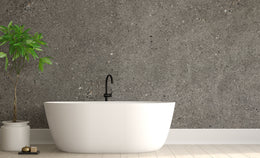 Concrete Peel and Stick Wallpaper | Gray Cement Modern Home Decor