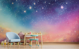 Multicolor Nebula Magical Sky Peel Stick Wallpaper