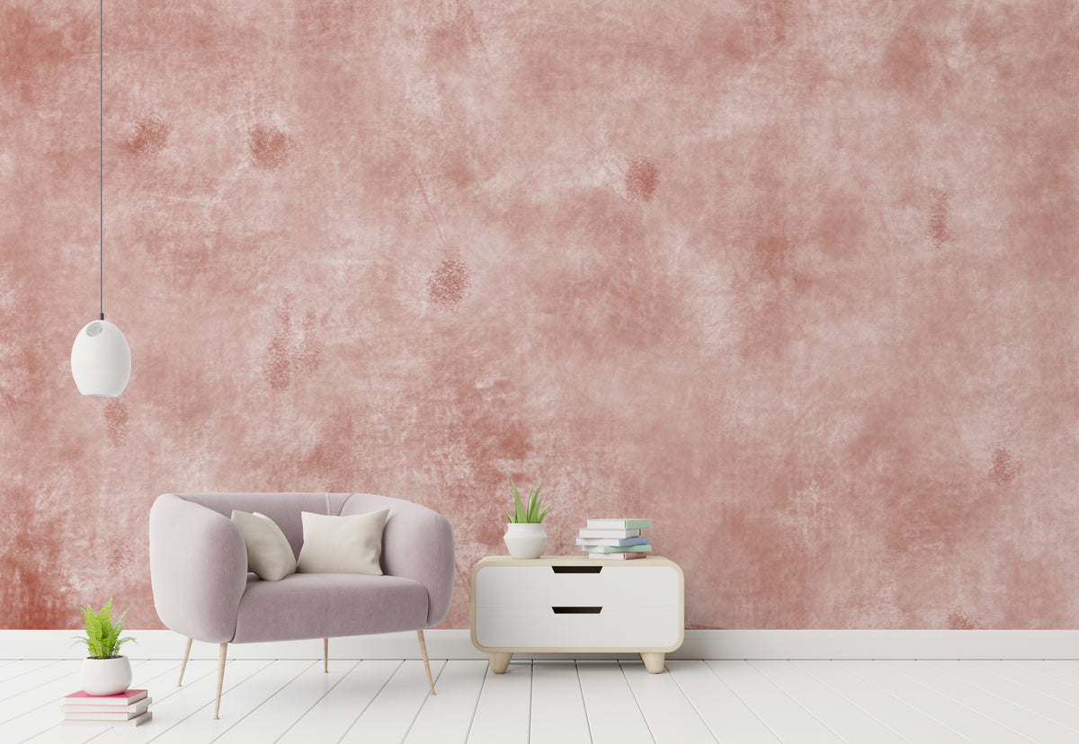Plaster Texture Blush Pink Home Decor | Concrete Peel And Stick Wallpaper
