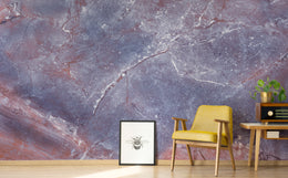 Home office backdrop with stylish blue purple marble wallpaper stone design texture
