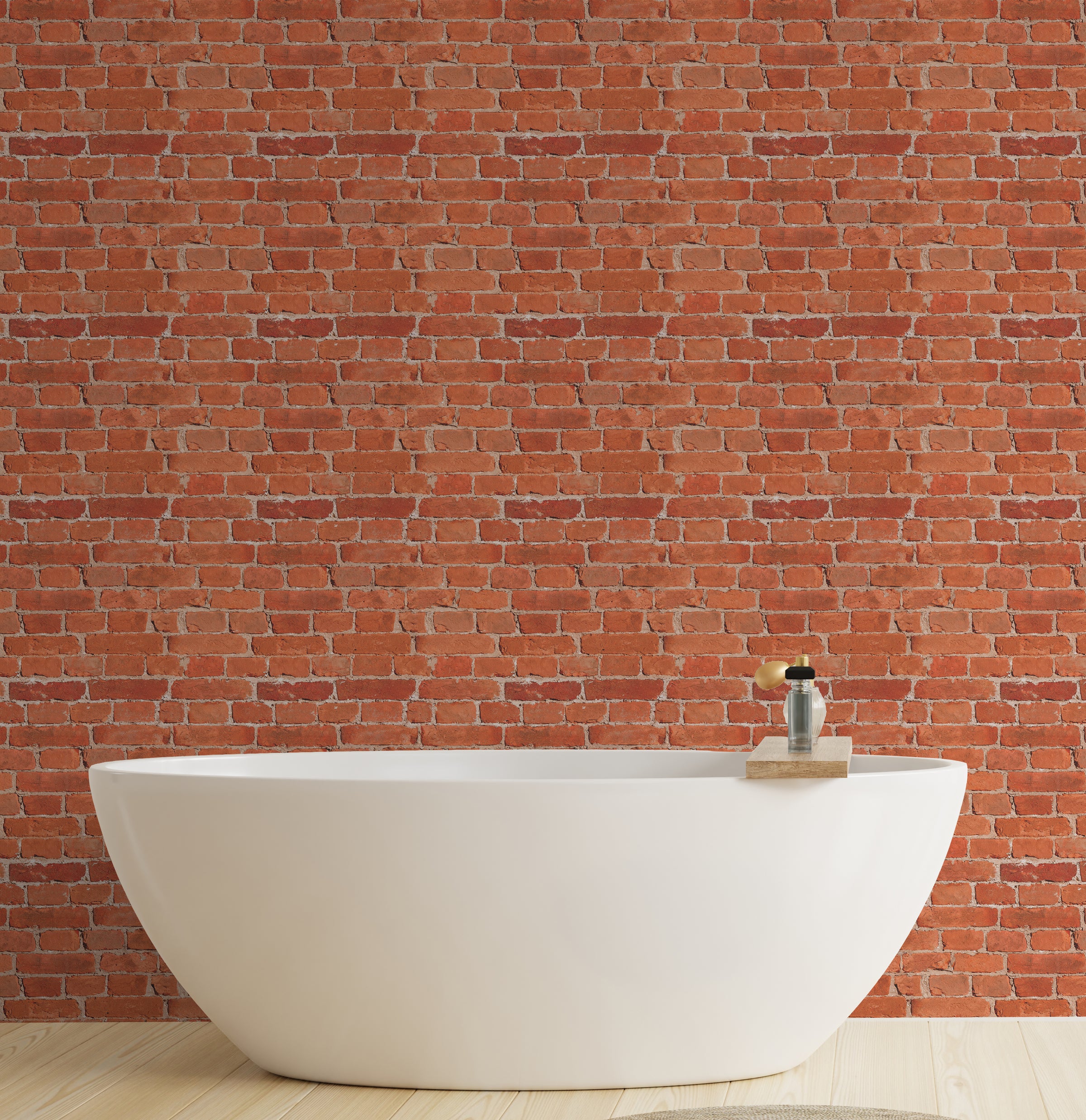 Modern Red Brick Wallpaper Sticker