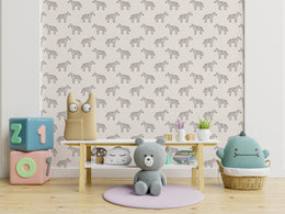 Designer house ambiance showcasing exotic zebra illustration wall decor generating striking visual statement inside trendy children spaces
