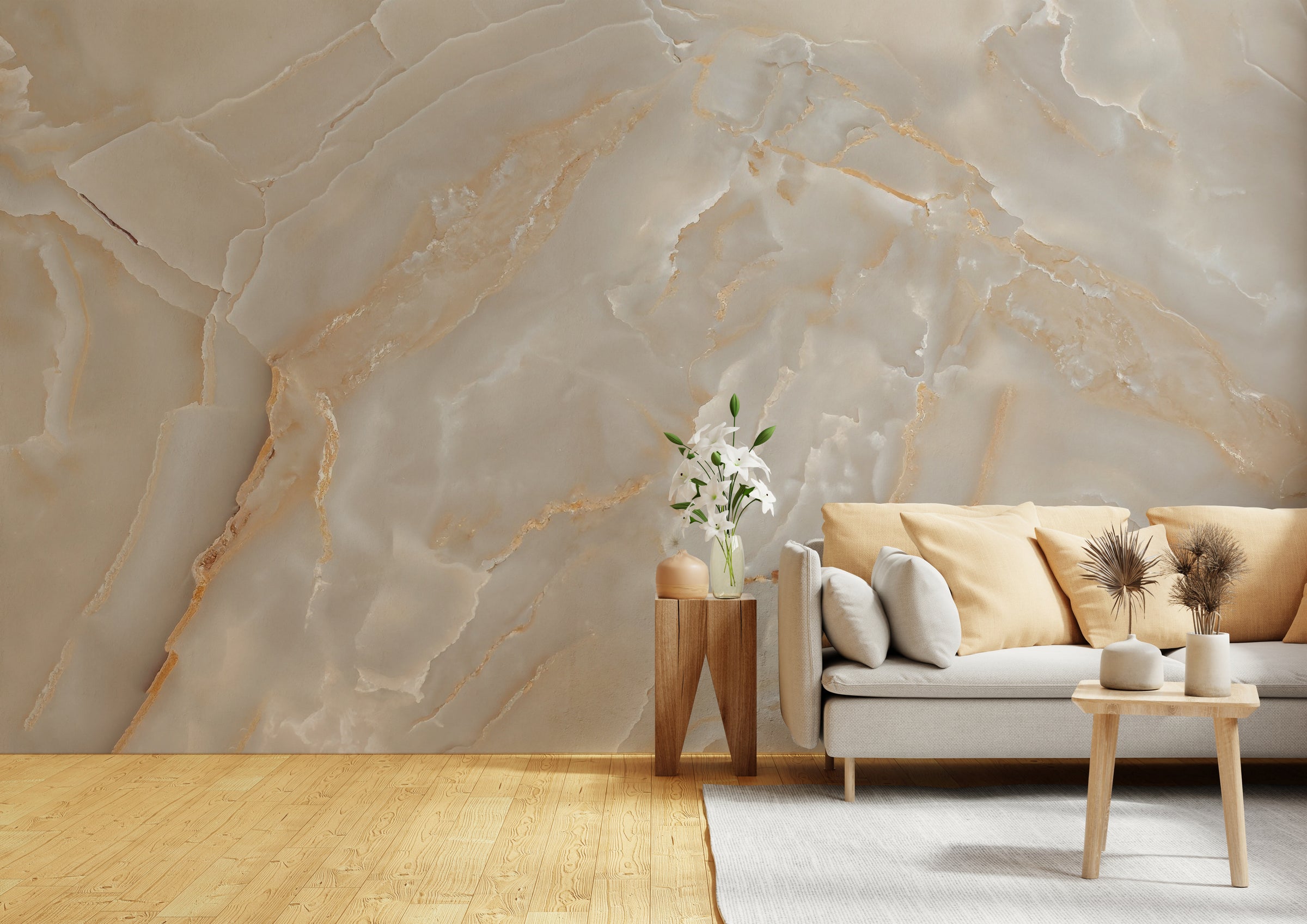 Super Glossy Peel and Stick Marble Wallpaper