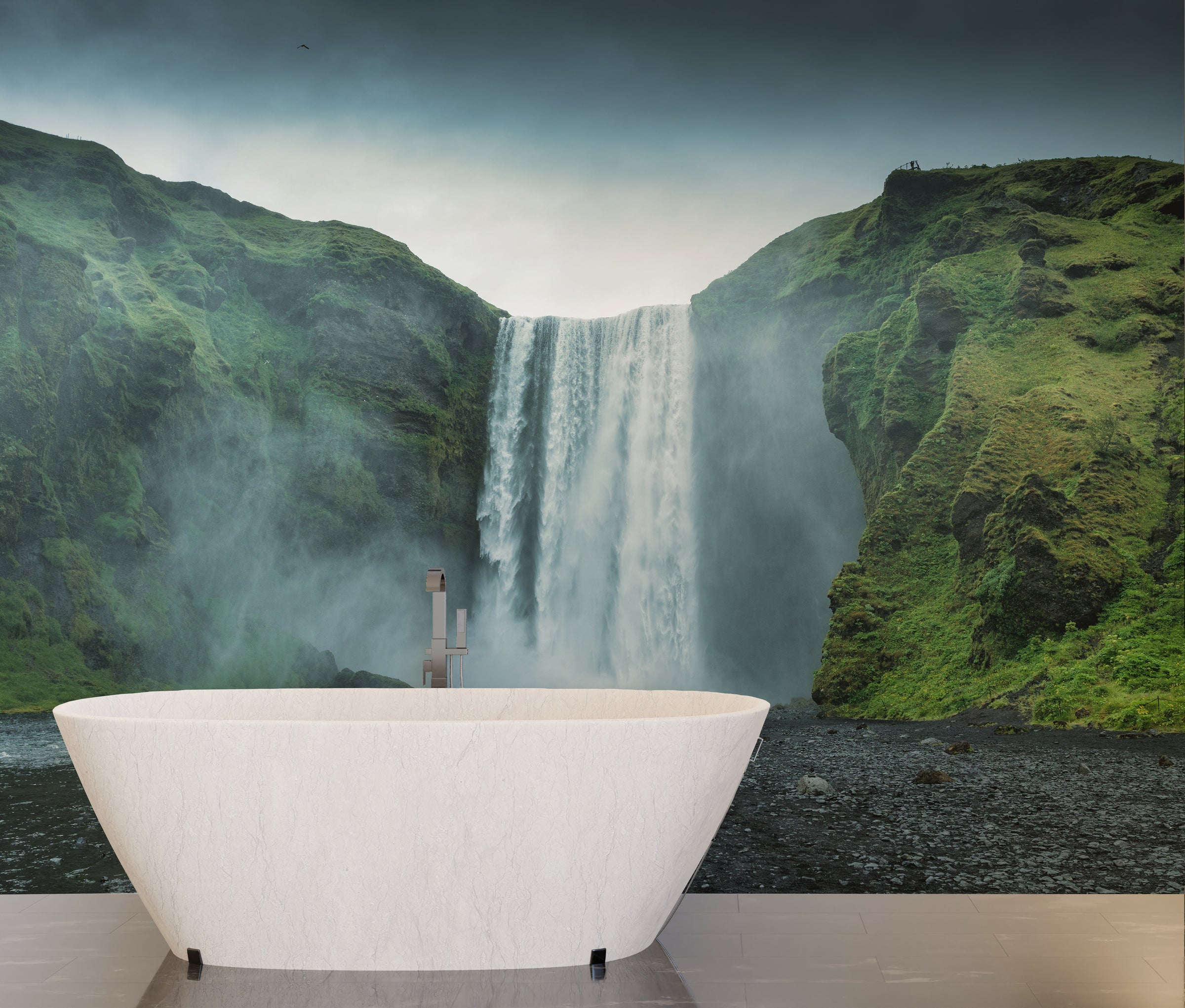 The Allure Waterfall Jungle Wall Mural