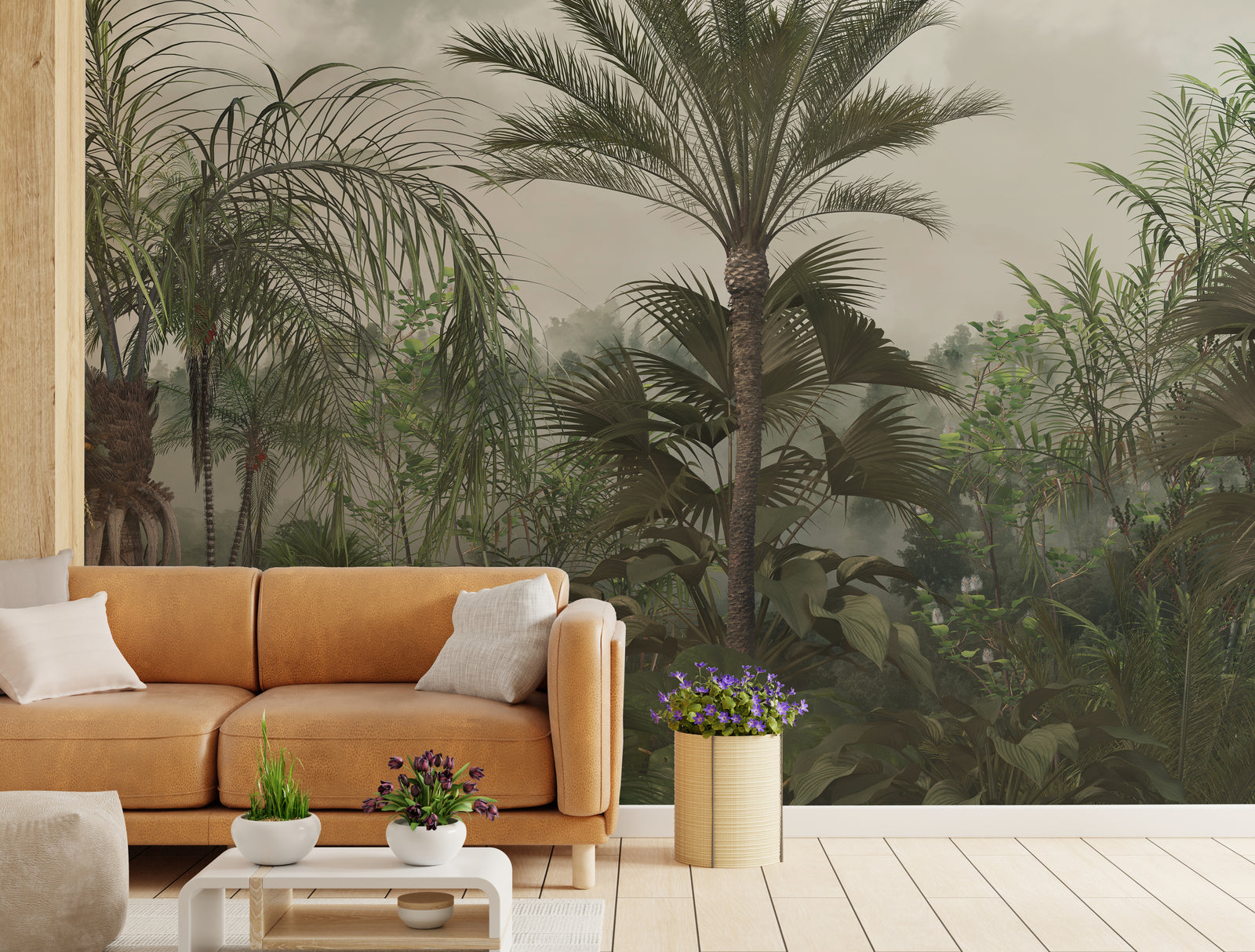 Green Vibrant Tropical Rainforest Jungle Wallpaper