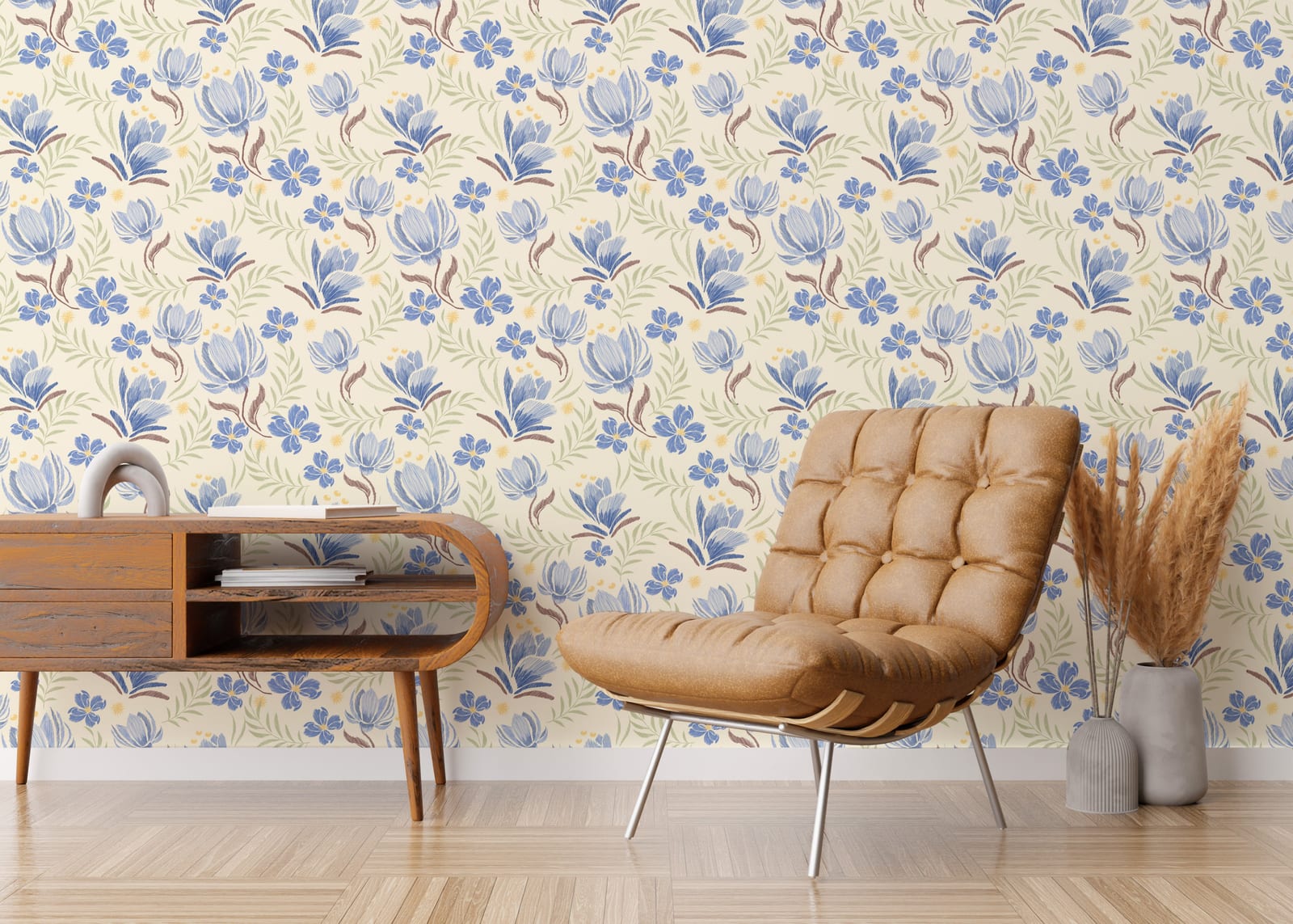 Vintage Cottagecore Floral Peel and Stick Wallpaper – Howdy Wallpaper ...