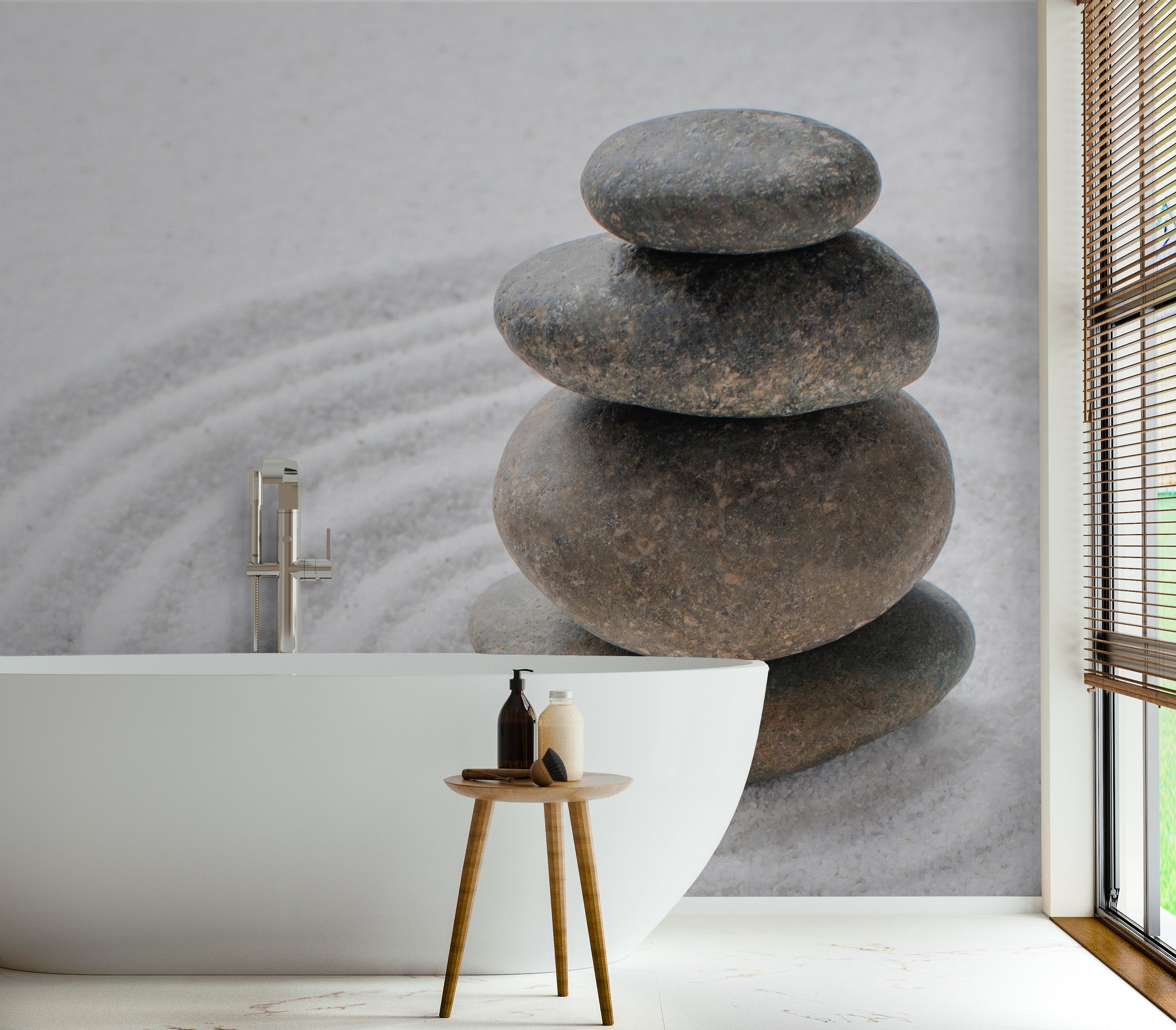 Balance Rock Spa Decorative Panel with Natural Stone Texture Design for Modern Home